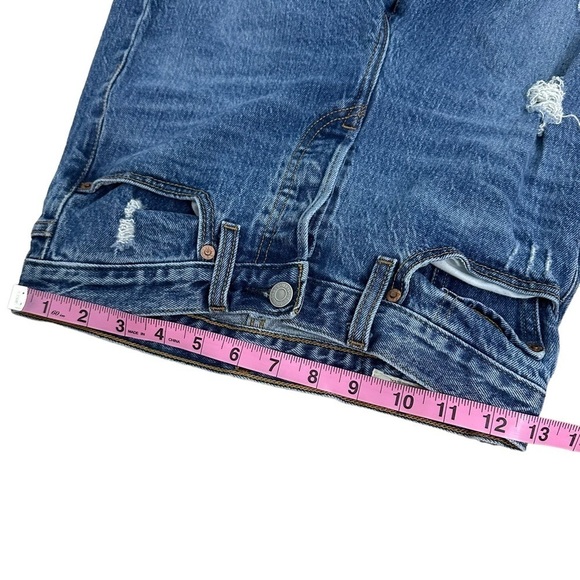 Levi’s Jeans Wedgie Ripped Distressed Blue Cotton Denim Women’s Size 25 - Picture 7 of 10